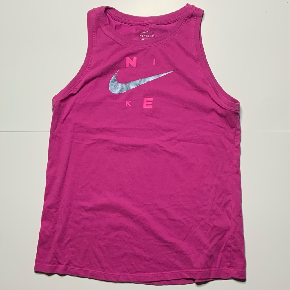 Nike Pink Metallic Women’s Graphic Logo Tank Top